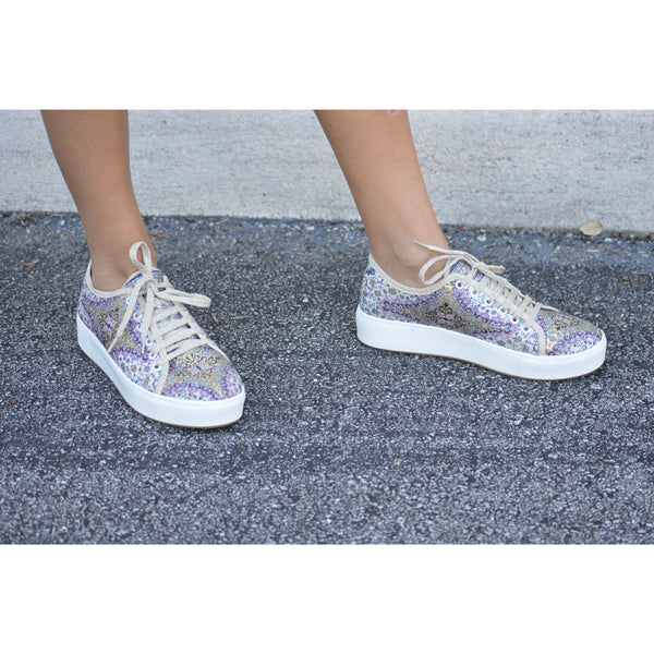 Purple Sporty Sneakers - Vleyn