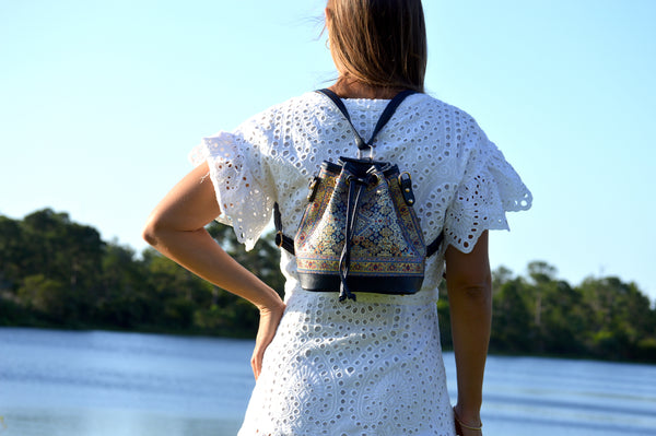 Navy Blue Denis Backpack - Vleyn