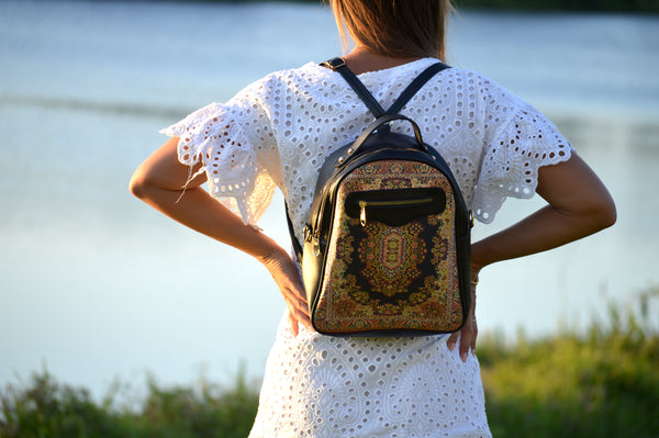 Black Demara Backpack - Vleyn