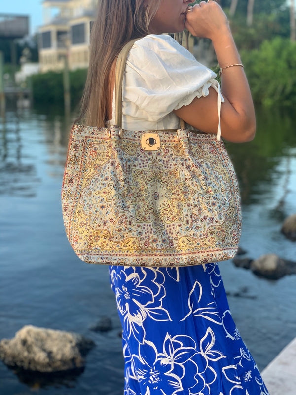 Gold Ciara Tote Bag - Vleyn