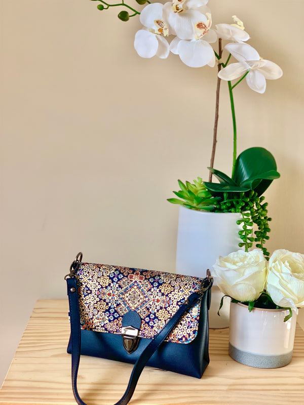 Navy Blue Lela Minibag - Vleyn
